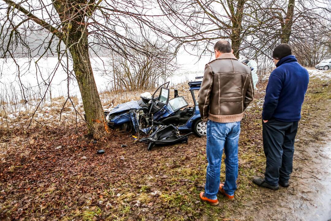 Avarija kelyje Kaunas - Kulautuva