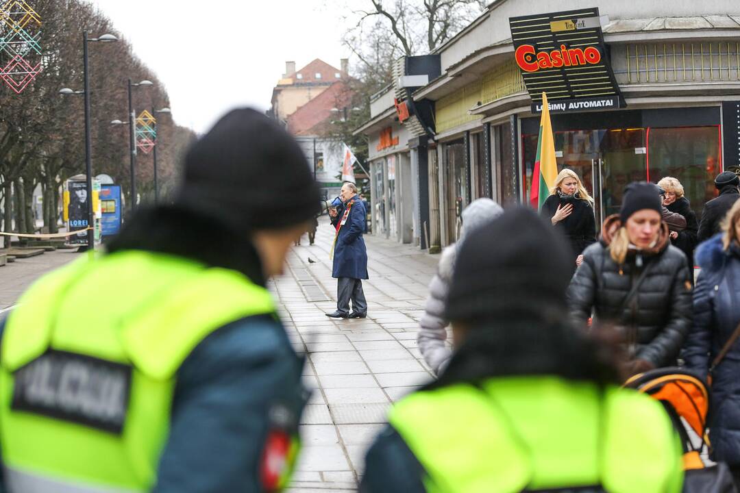 Mitingas Laisvės alėjoje