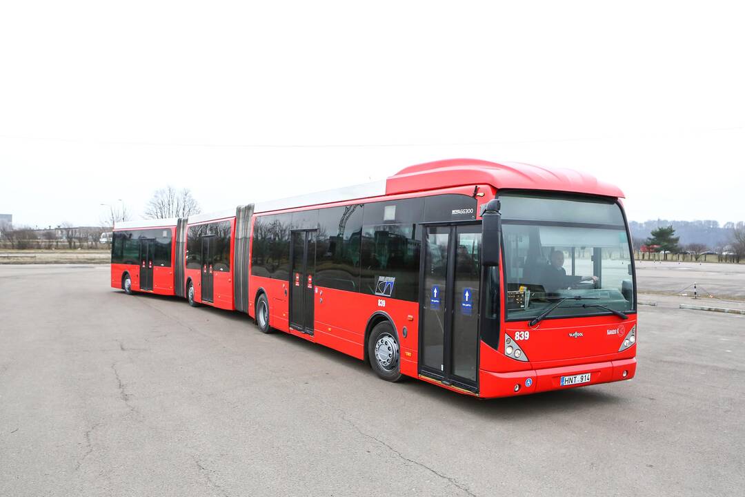 Kauno gatvėmis riedės ilgi autobusai