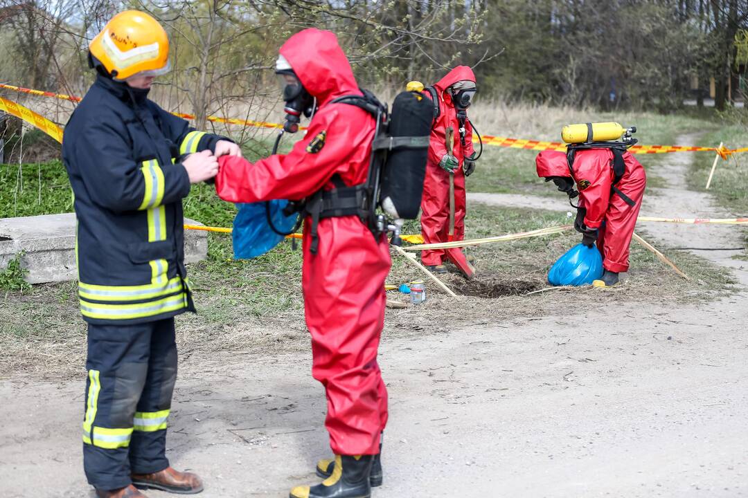 Aleksote rasta išsiliejusio gyvsidabrio