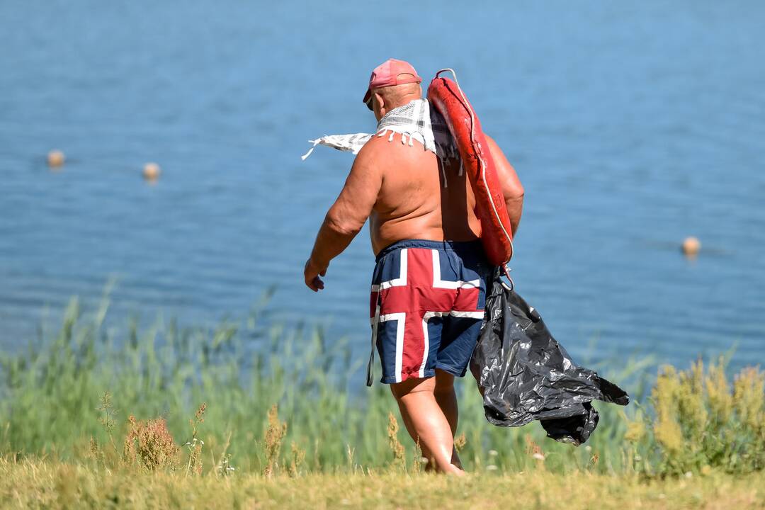 Ištuštėję Kauno paplūdimiai