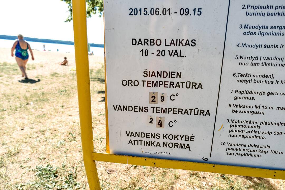 Ištuštėję Kauno paplūdimiai