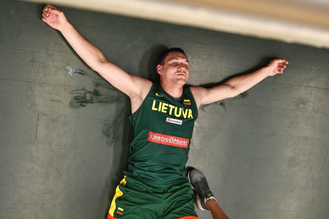 Lietuvos krepšinio rinktinės treniruotė Kaune