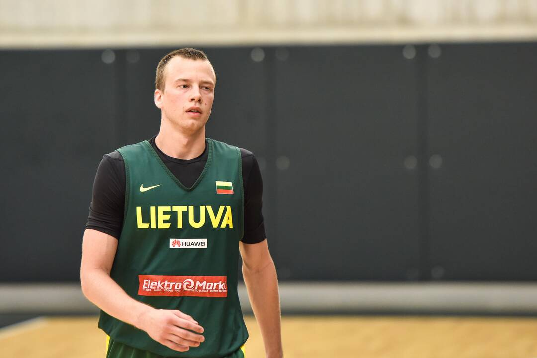 Lietuvos krepšinio rinktinės treniruotė Kaune