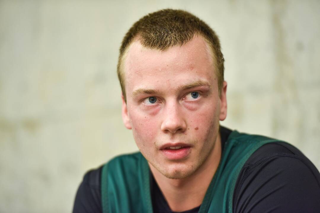 Lietuvos krepšinio rinktinės treniruotė Kaune