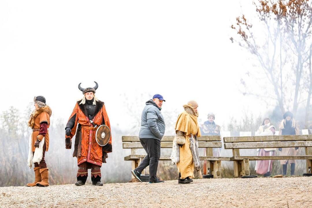Vikingų laivai Zapyškyje