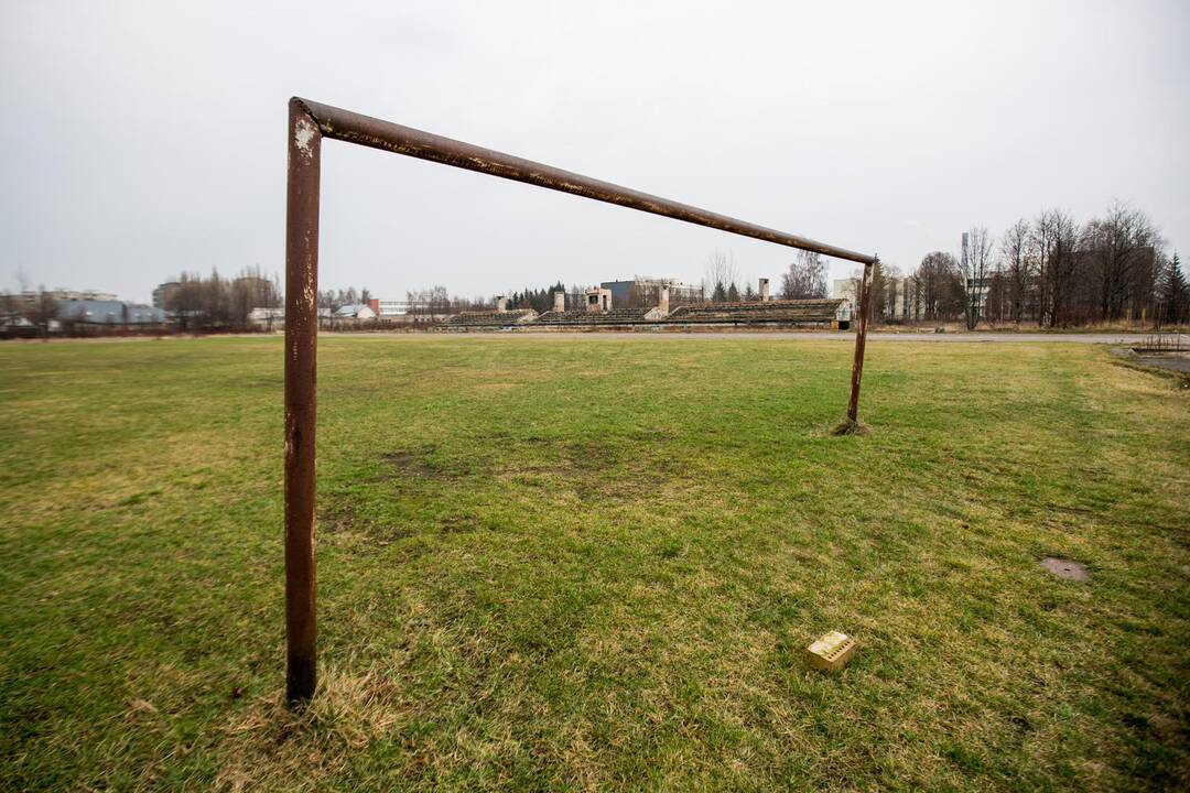 Apleistas sporto kompleksas Taikos prospekte