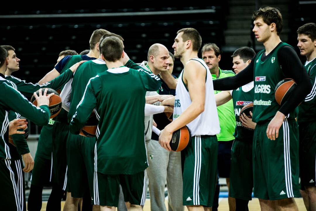 „Žalgirio“ treniruotė prieš susitikimą Belgrado „Partizan“