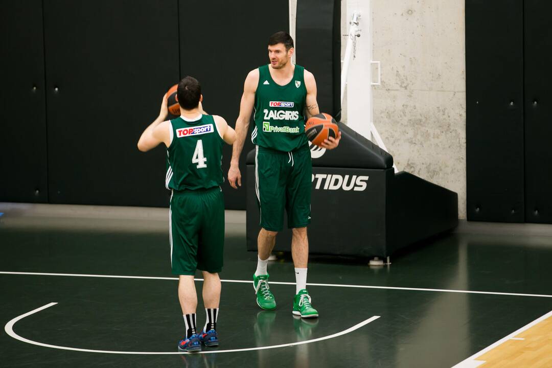 "Žalgirio" treniruotė prieš susitikimą su Maskvos CSKA