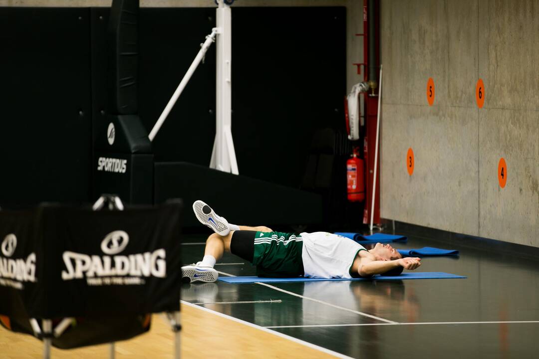 "Žalgirio" treniruotė prieš susitikimą su Maskvos CSKA