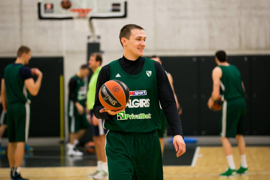 "Žalgirio" treniruotė prieš susitikimą su Maskvos CSKA