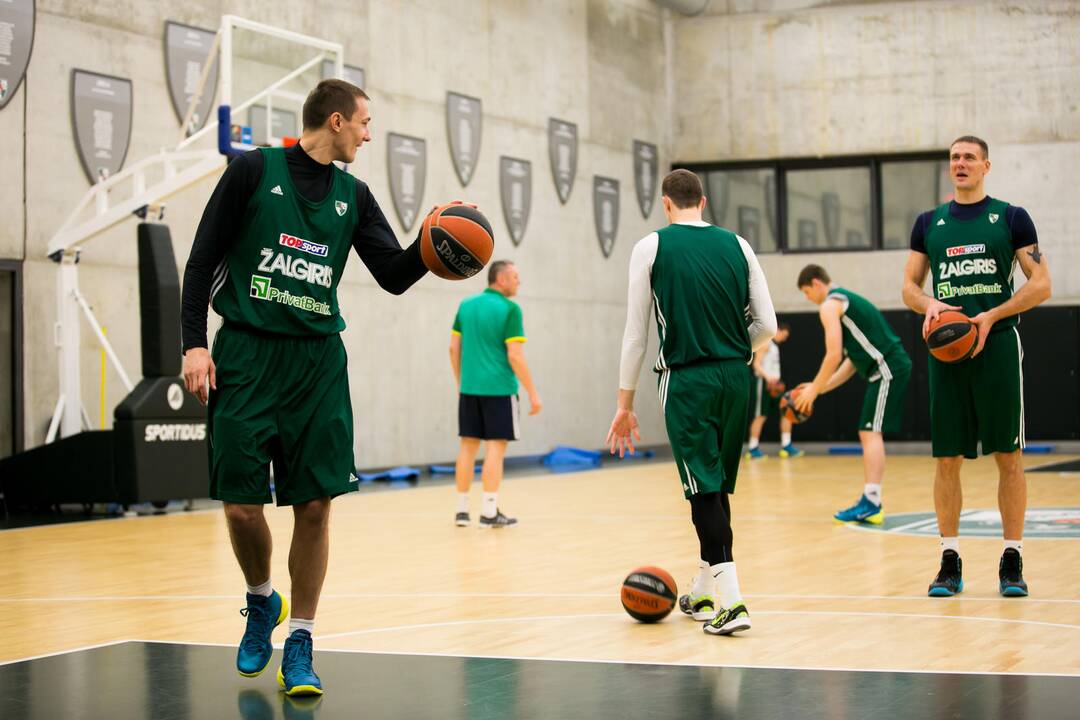 "Žalgirio" treniruotė prieš susitikimą su Maskvos CSKA