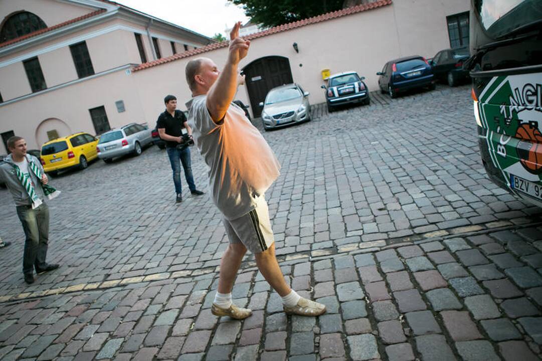 Žalgiriečių sutikimas Kauno Rotušėje