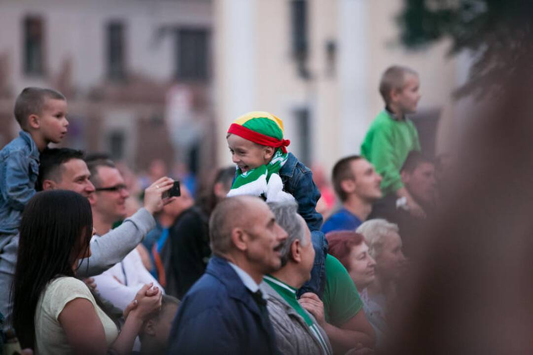 Žalgiriečių sutikimas Kauno Rotušėje