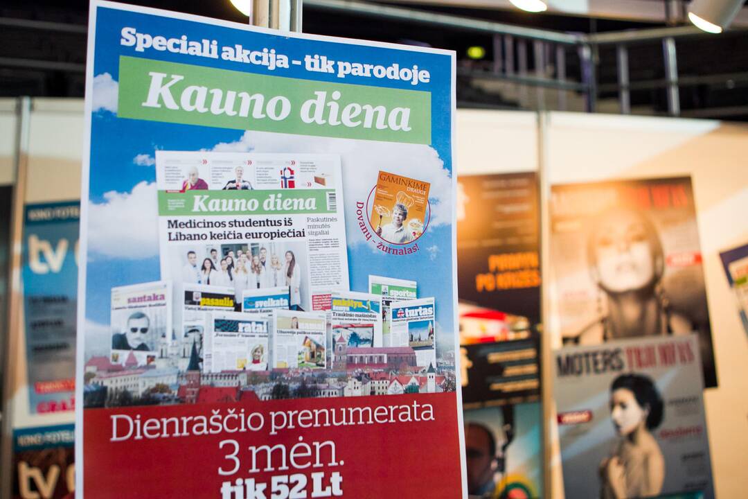 „Kauno dienos“ stendas parodoje „Moters pasaulis 2013“