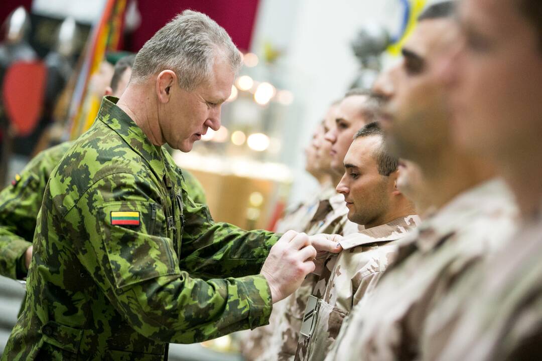 Lietuvos karių sutikimo ceremonija