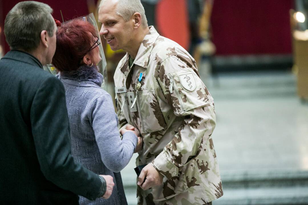 Lietuvos karių sutikimo ceremonija