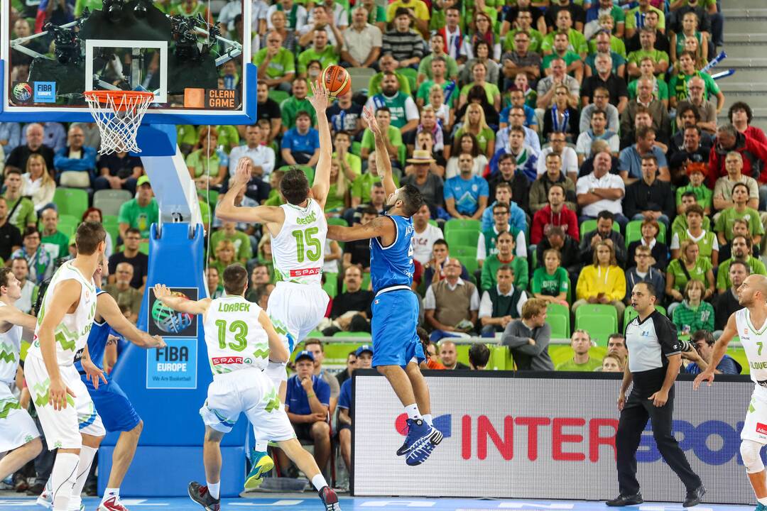 „Eurobasket“: Slovėnija - Italija