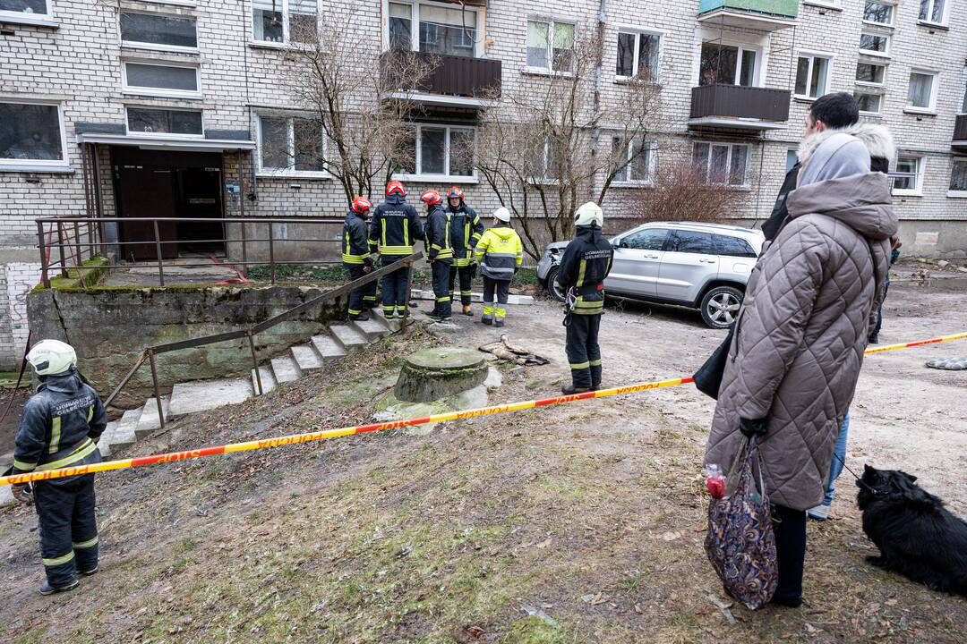 Sprogimas Dzūkų gatvės daugiabutyje