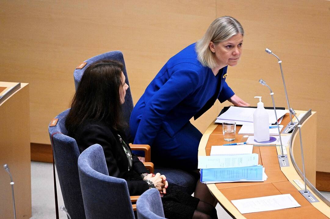 Ann Linde (kairėje) ir Magdalena Andersson (dešinėje)