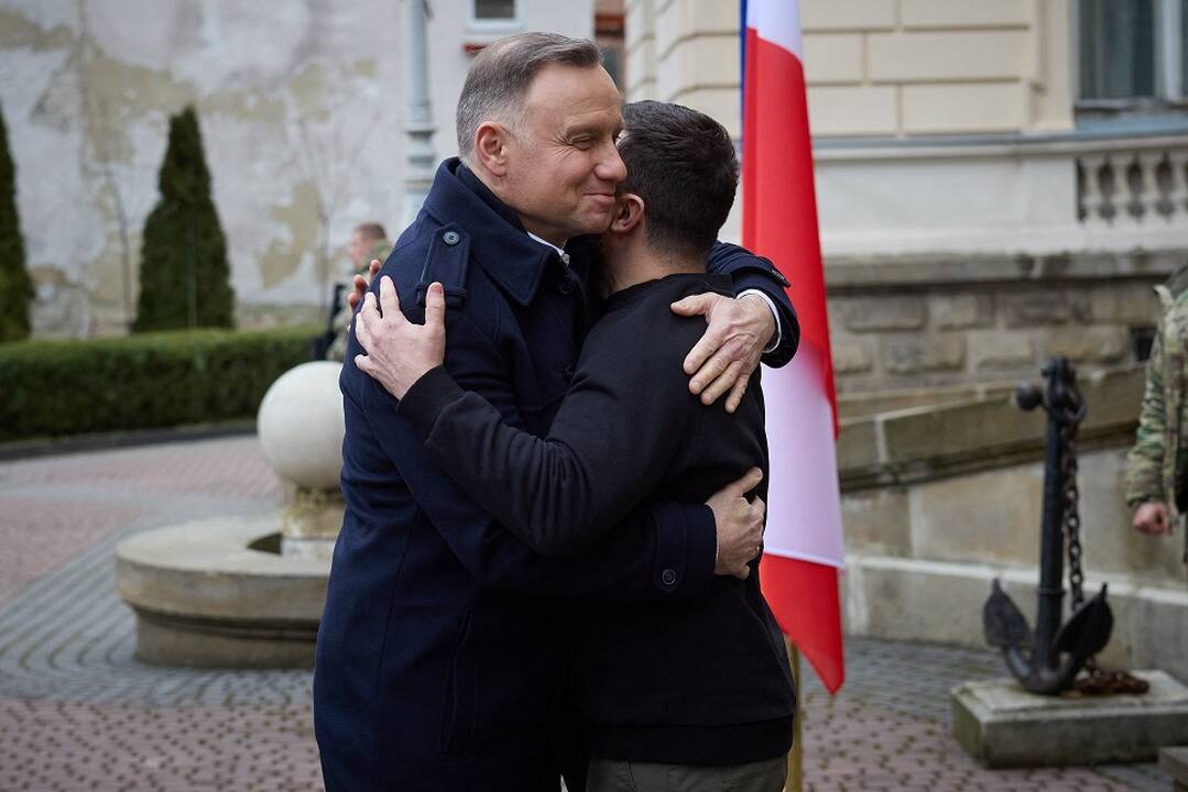 Andrzejus Duda ir Volodymyras Zelenskis