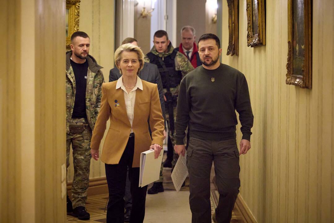 Ursula von der Leyen ir Volodymyras Zelenskis