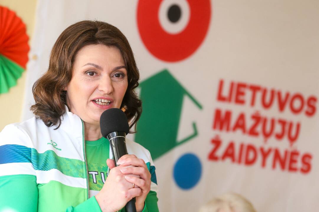 Lietuvos mažųjų žaidynių starte – pirmosios ponios Dianos Nausėdienės vizitas