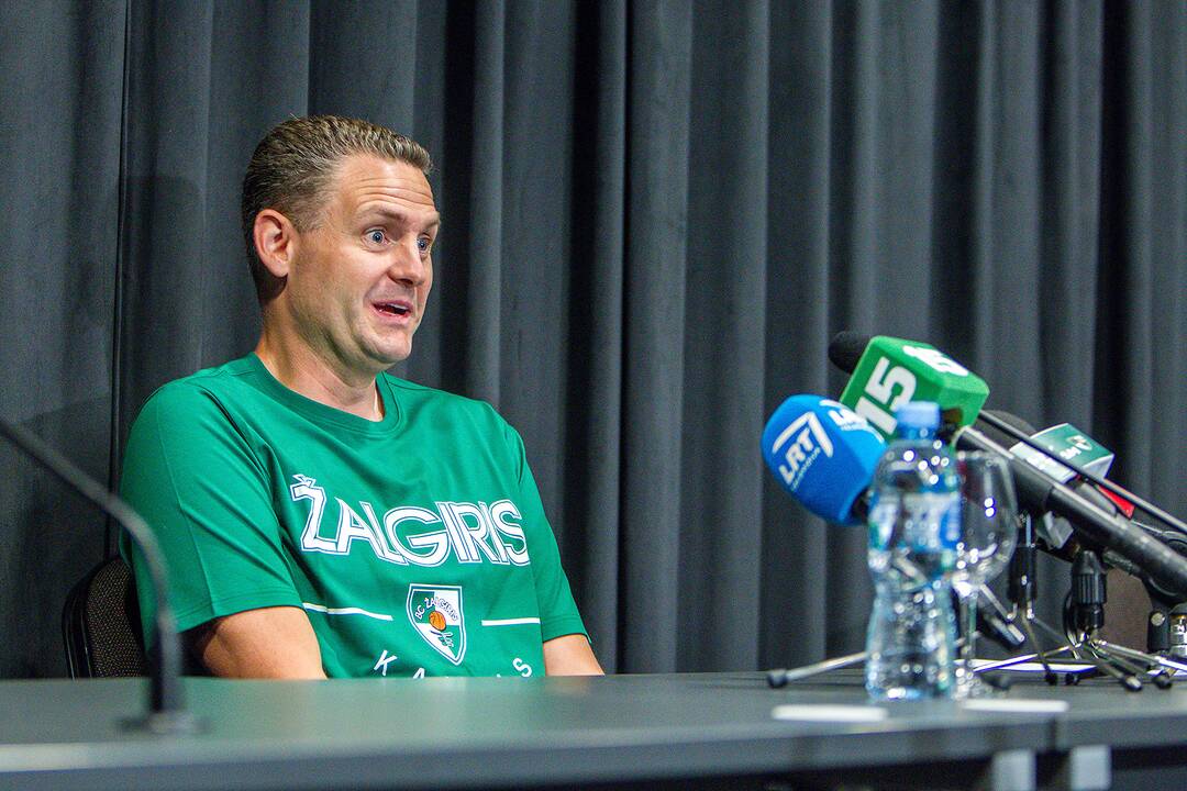 „Žalgirio“ treniruotė ir spaudos konferencija