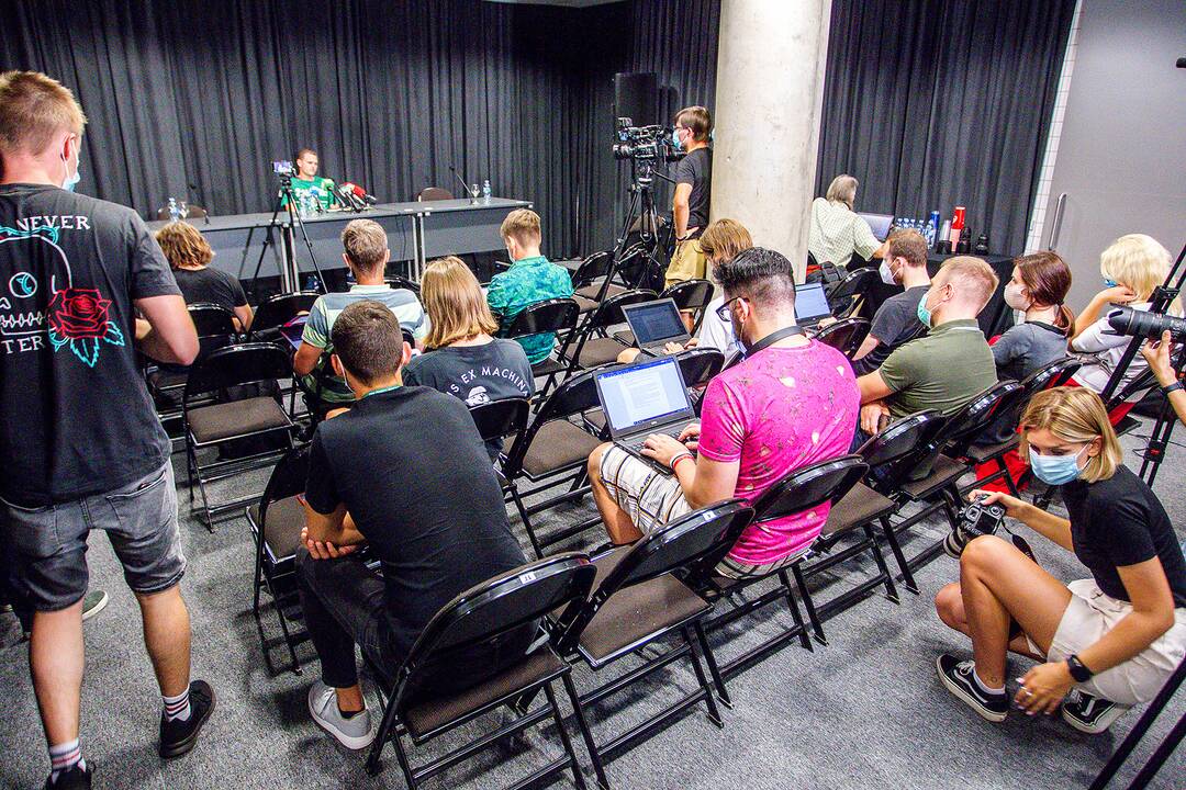 „Žalgirio“ treniruotė ir spaudos konferencija