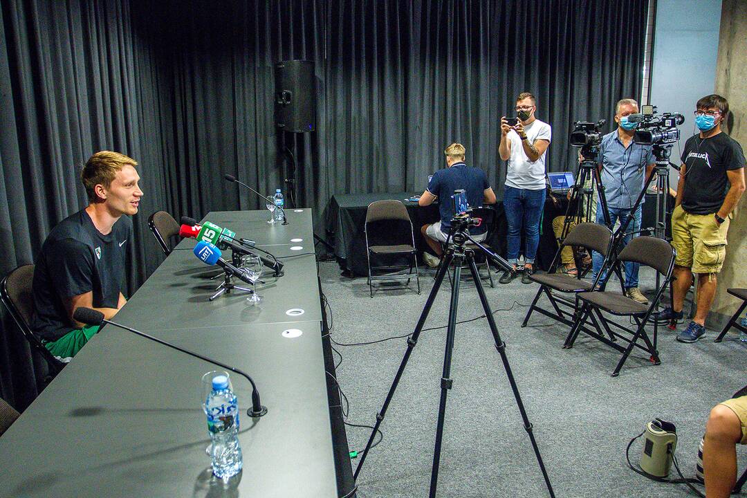 „Žalgirio“ treniruotė ir spaudos konferencija