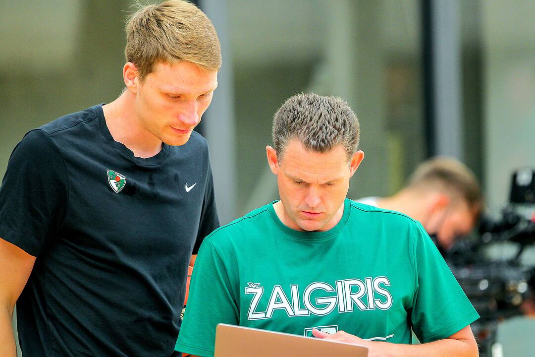 „Žalgirio“ treniruotė ir spaudos konferencija