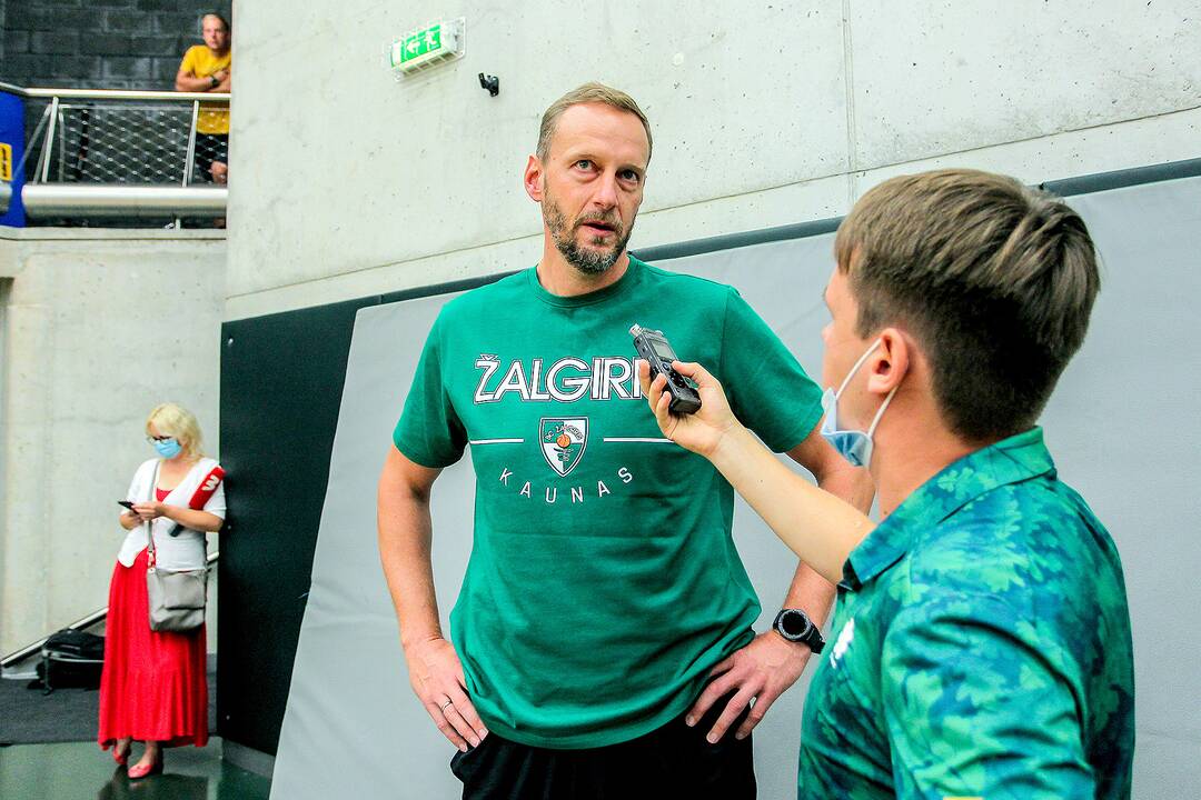 „Žalgirio“ treniruotė ir spaudos konferencija
