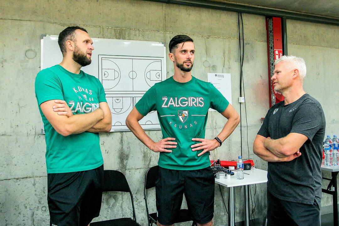 „Žalgirio“ treniruotė ir spaudos konferencija