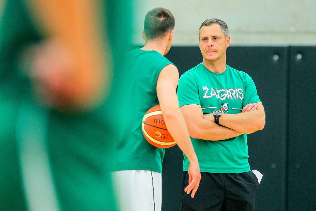 „Žalgirio“ treniruotė ir spaudos konferencija