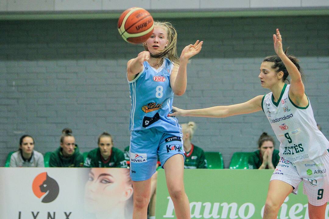 Moterų lyga: „Aistės-LSMU“ – „Kibirkštis-VKM“ 97:52