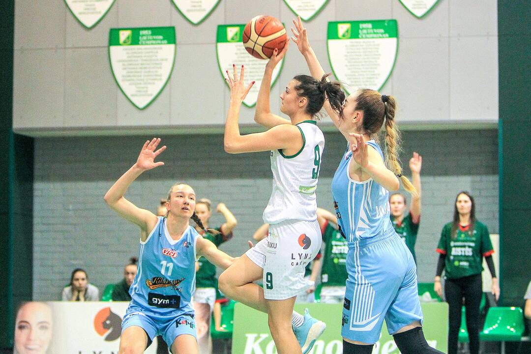 Moterų lyga: „Aistės-LSMU“ – „Kibirkštis-VKM“ 97:52