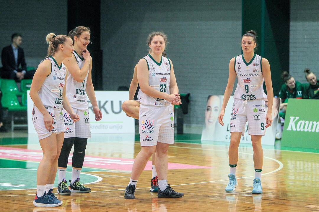 Moterų lyga: „Aistės-LSMU“ – „Kibirkštis-VKM“ 97:52