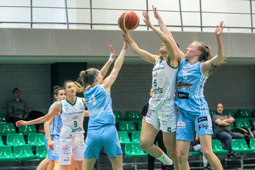 Moterų lyga: „Aistės-LSMU“ – „Kibirkštis-VKM“ 97:52
