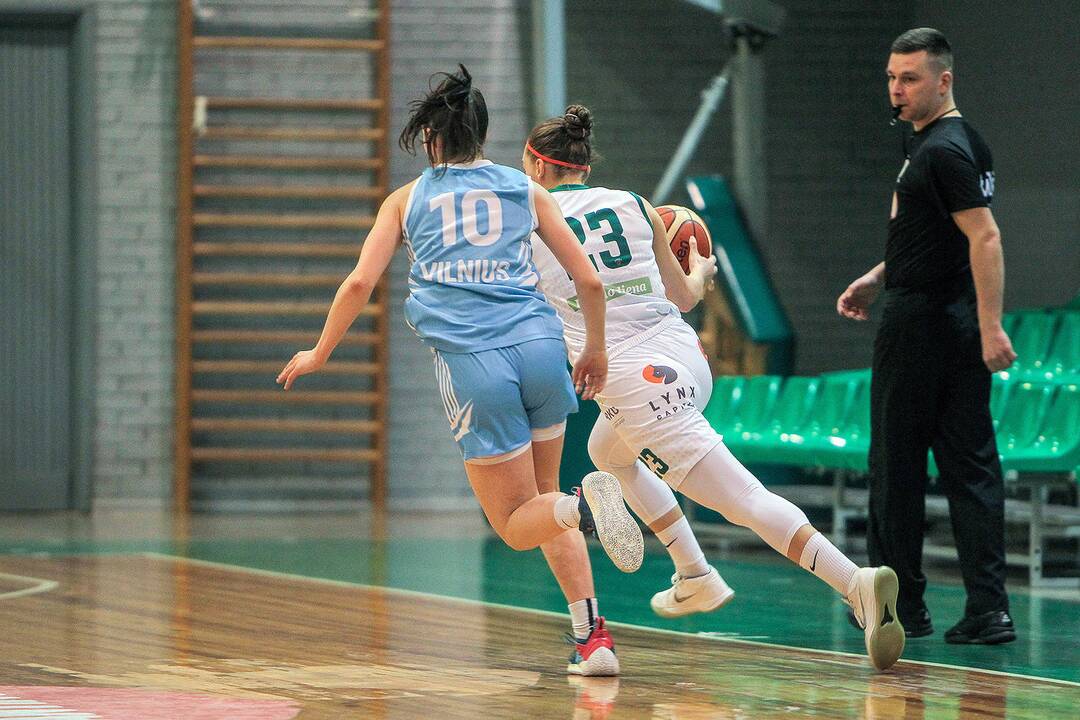 Moterų lyga: „Aistės-LSMU“ – „Kibirkštis-VKM“ 97:52