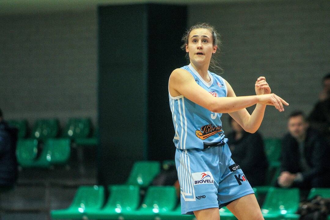 Moterų lyga: „Aistės-LSMU“ – „Kibirkštis-VKM“ 97:52