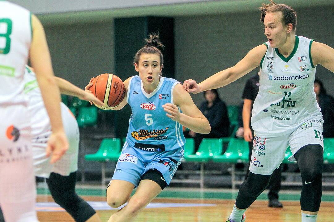 Moterų lyga: „Aistės-LSMU“ – „Kibirkštis-VKM“ 97:52