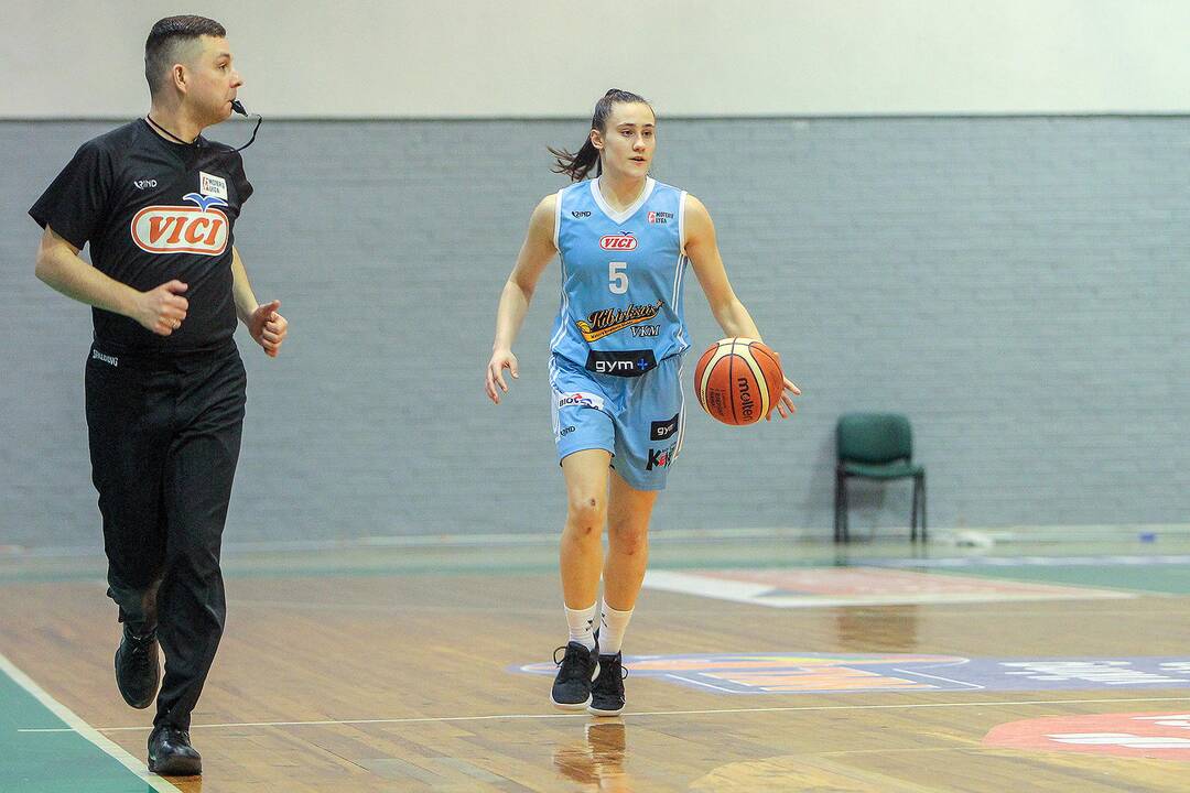 Moterų lyga: „Aistės-LSMU“ – „Kibirkštis-VKM“ 97:52