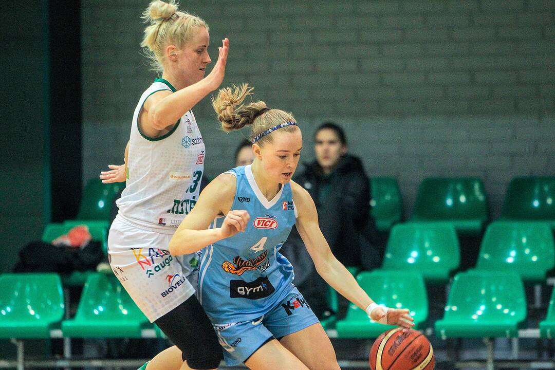 Moterų lyga: „Aistės-LSMU“ – „Kibirkštis-VKM“ 97:52