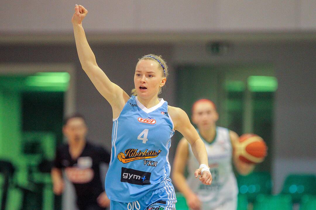 Moterų lyga: „Aistės-LSMU“ – „Kibirkštis-VKM“ 97:52