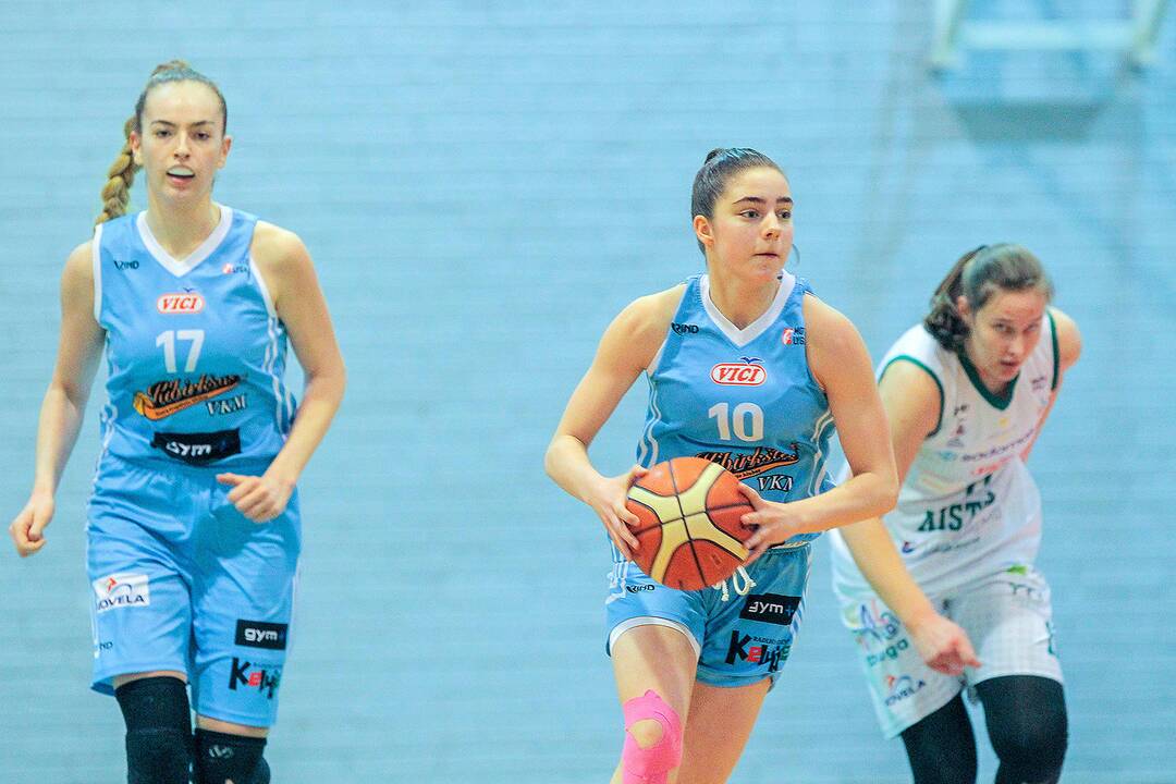 Moterų lyga: „Aistės-LSMU“ – „Kibirkštis-VKM“ 97:52