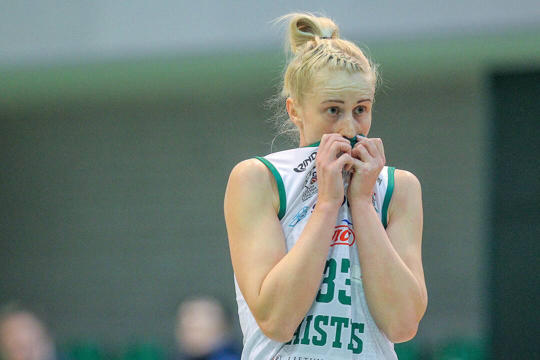 Moterų lyga: „Aistės-LSMU“ – „Kibirkštis-VKM“ 97:52