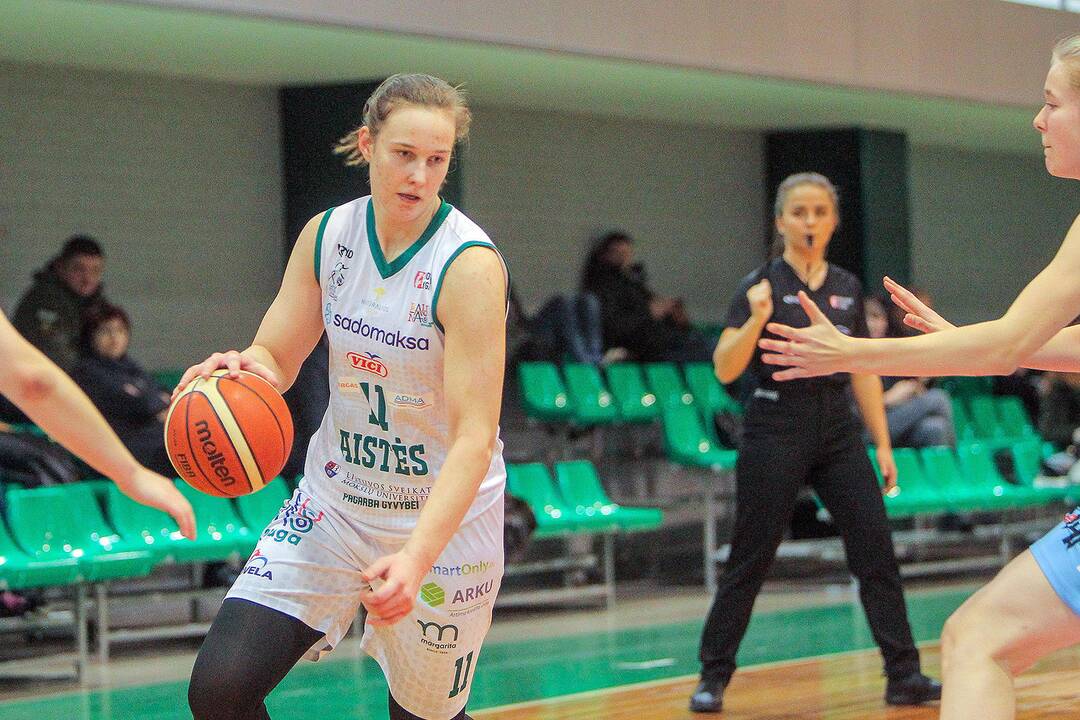 Moterų lyga: „Aistės-LSMU“ – „Kibirkštis-VKM“ 97:52