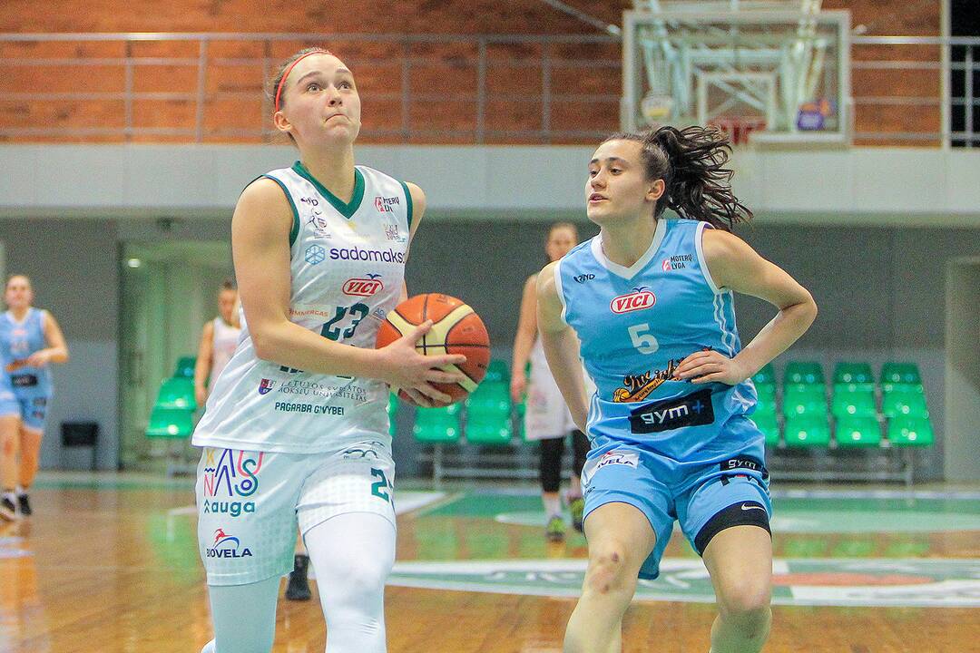 Moterų lyga: „Aistės-LSMU“ – „Kibirkštis-VKM“ 97:52