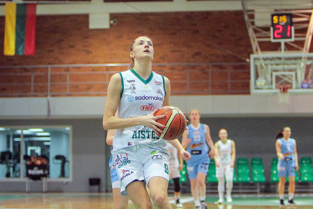 Moterų lyga: „Aistės-LSMU“ – „Kibirkštis-VKM“ 97:52