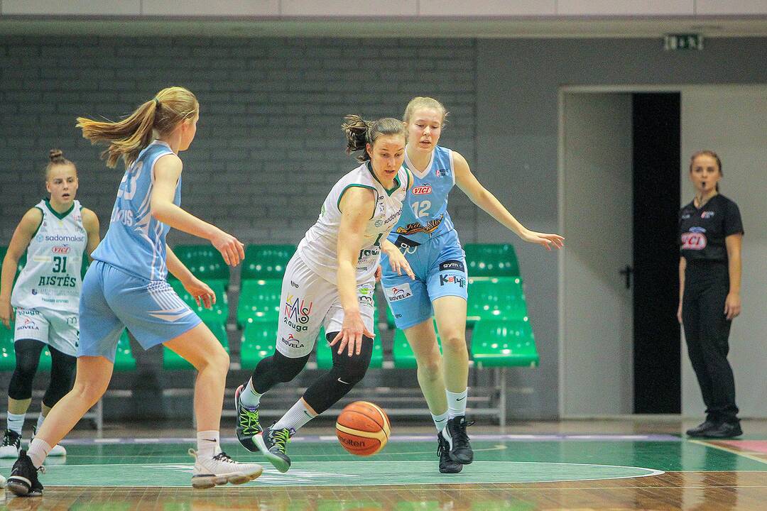 Moterų lyga: „Aistės-LSMU“ – „Kibirkštis-VKM“ 97:52